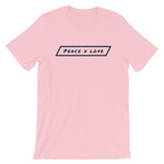 #ejm# - #theejmstore.com#Peace x LoveT-ShirtEJM Aesthetics ApperalThe EJM Store7603104_4136PinkSPeace x Love