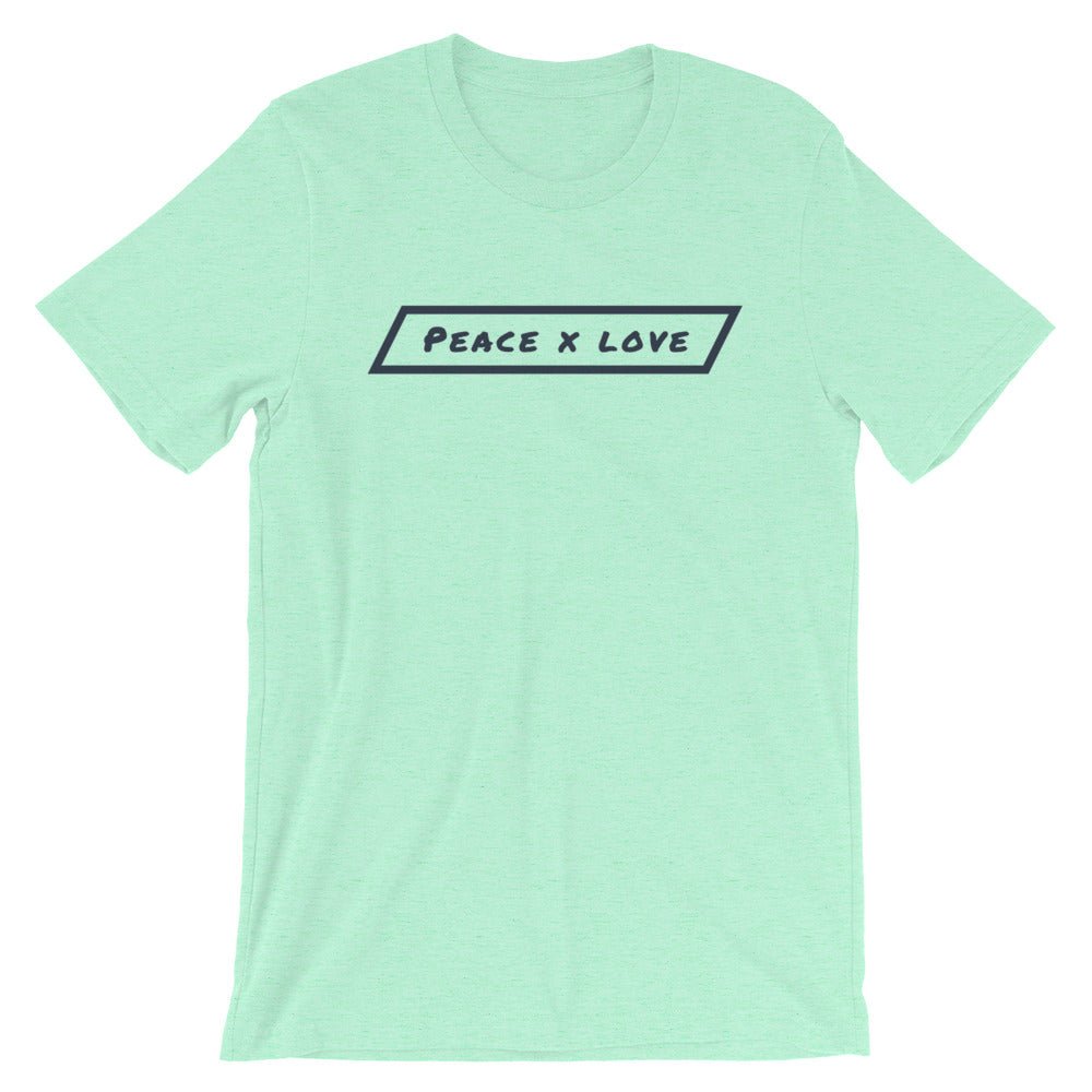 #ejm# - #theejmstore.com#Peace x LoveT-ShirtEJM Aesthetics ApperalThe EJM Store7603104_8502Heather MintSPeace x Love