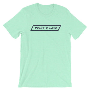 #ejm# - #theejmstore.com#Peace x LoveT-ShirtEJM Aesthetics ApperalThe EJM Store7603104_8502Heather MintSPeace x Love