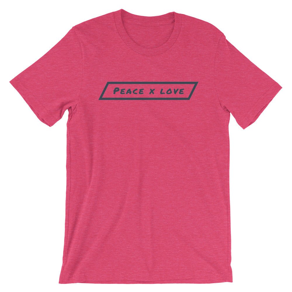 #ejm# - #theejmstore.com#Peace x LoveT-ShirtEJM Aesthetics ApperalThe EJM Store7603104_8523Heather RaspberrySPeace x Love