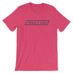 #ejm# - #theejmstore.com#Peace x LoveT-ShirtEJM Aesthetics ApperalThe EJM Store7603104_8523Heather RaspberrySPeace x Love