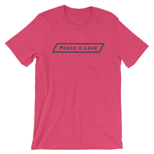 #ejm# - #theejmstore.com#Peace x LoveT-ShirtEJM Aesthetics ApperalThe EJM Store7603104_8523Heather RaspberrySPeace x Love