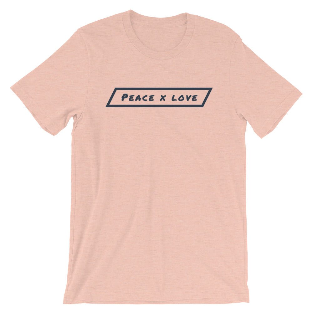 #ejm# - #theejmstore.com#Peace x LoveT-ShirtEJM Aesthetics ApperalThe EJM Store7603104_9367Heather Prism PeachSPeace x Love