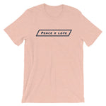 #ejm# - #theejmstore.com#Peace x LoveT-ShirtEJM Aesthetics ApperalThe EJM Store7603104_9367Heather Prism PeachSPeace x Love