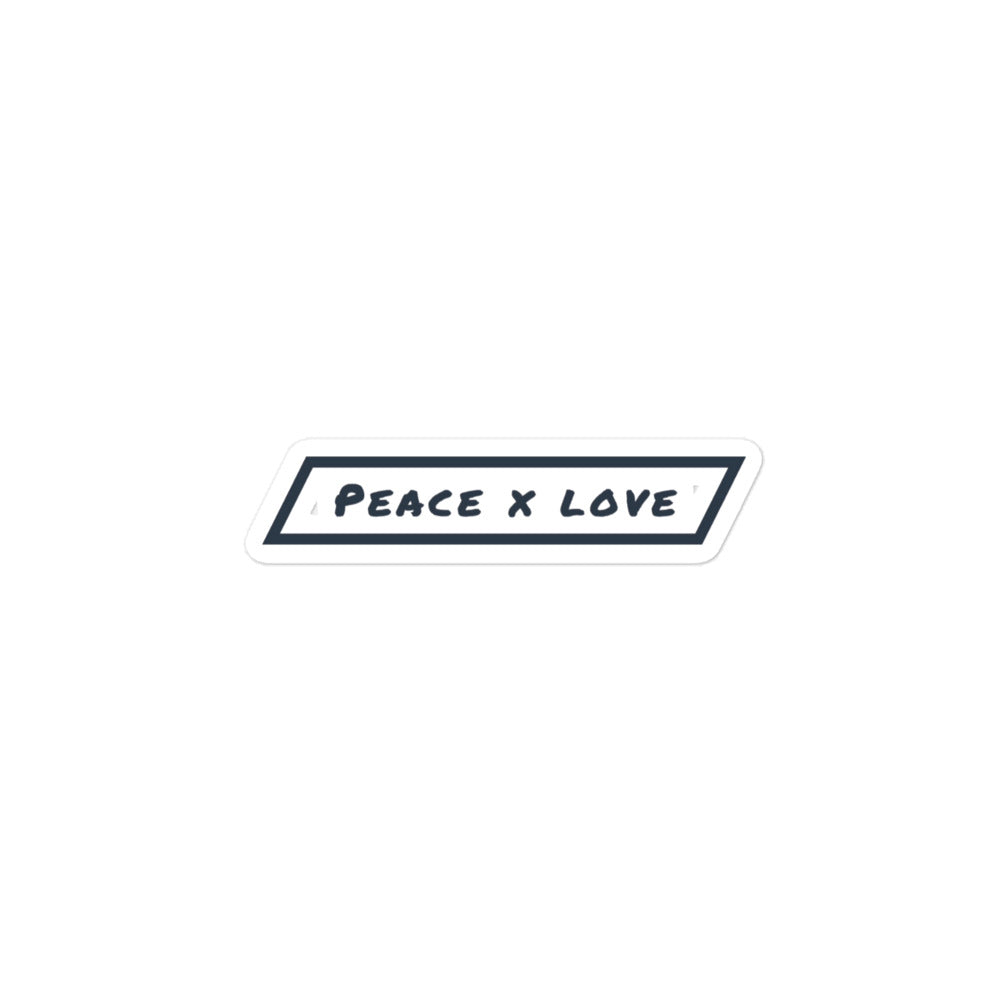 Peace x Love Sticker