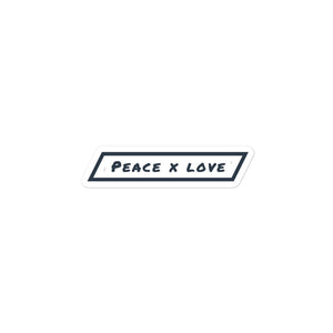 Peace x Love Sticker